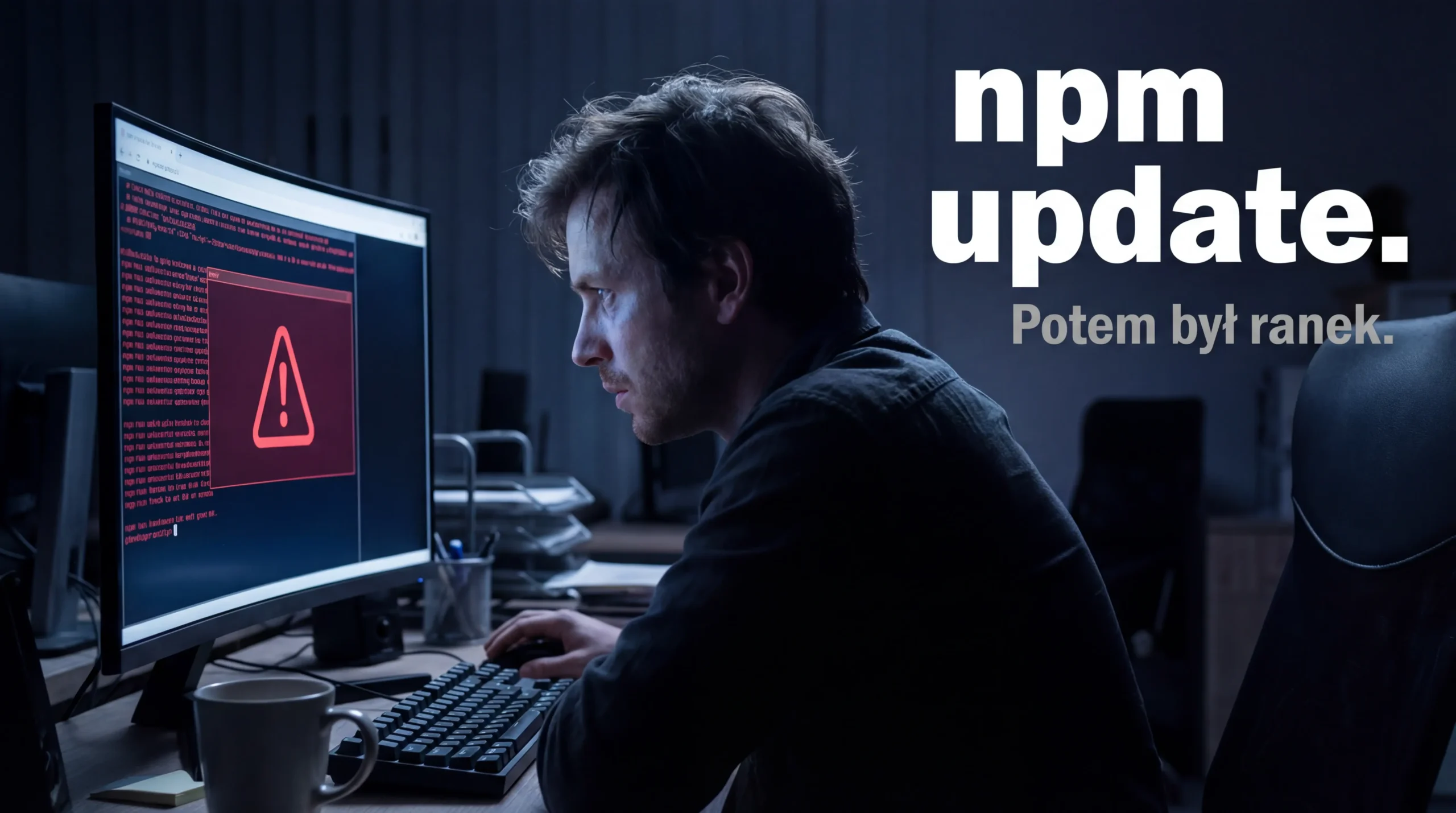 atak na axios npm - developer odkrywa złośliwy kod w terminalu o świcie